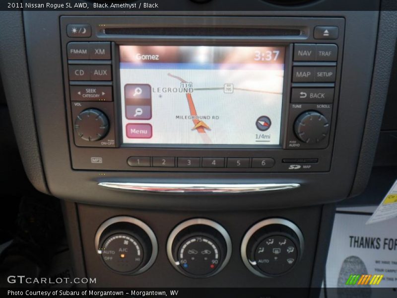 Navigation of 2011 Rogue SL AWD