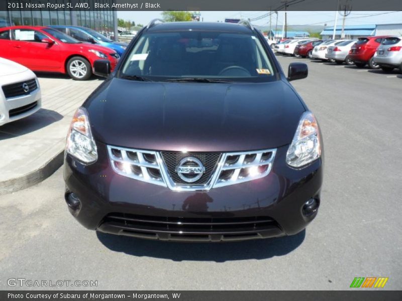 Black Amethyst / Black 2011 Nissan Rogue SL AWD