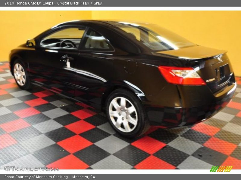 Crystal Black Pearl / Gray 2010 Honda Civic LX Coupe