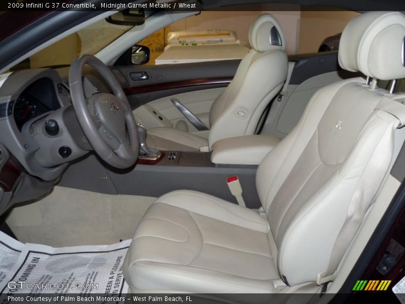 Midnight Garnet Metallic / Wheat 2009 Infiniti G 37 Convertible