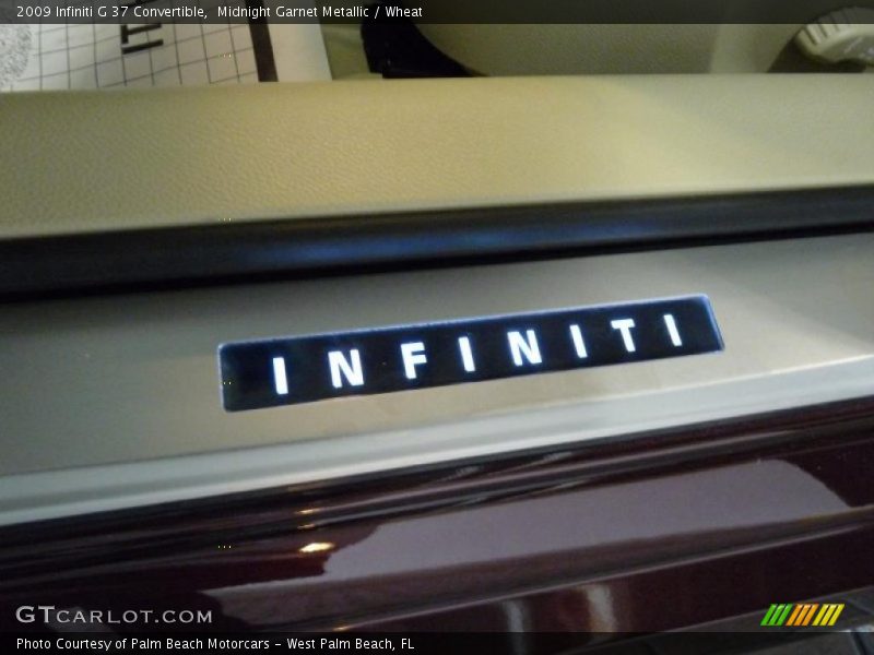 Midnight Garnet Metallic / Wheat 2009 Infiniti G 37 Convertible