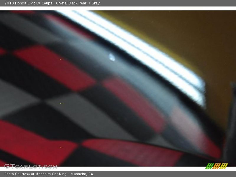 Crystal Black Pearl / Gray 2010 Honda Civic LX Coupe
