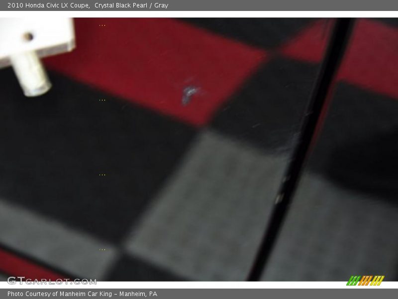 Crystal Black Pearl / Gray 2010 Honda Civic LX Coupe