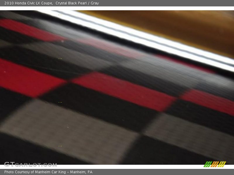 Crystal Black Pearl / Gray 2010 Honda Civic LX Coupe