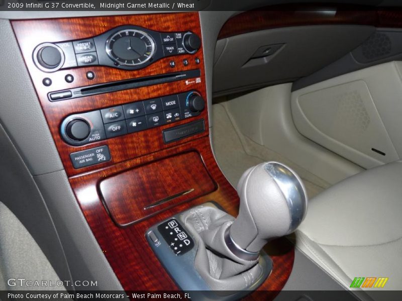 Midnight Garnet Metallic / Wheat 2009 Infiniti G 37 Convertible