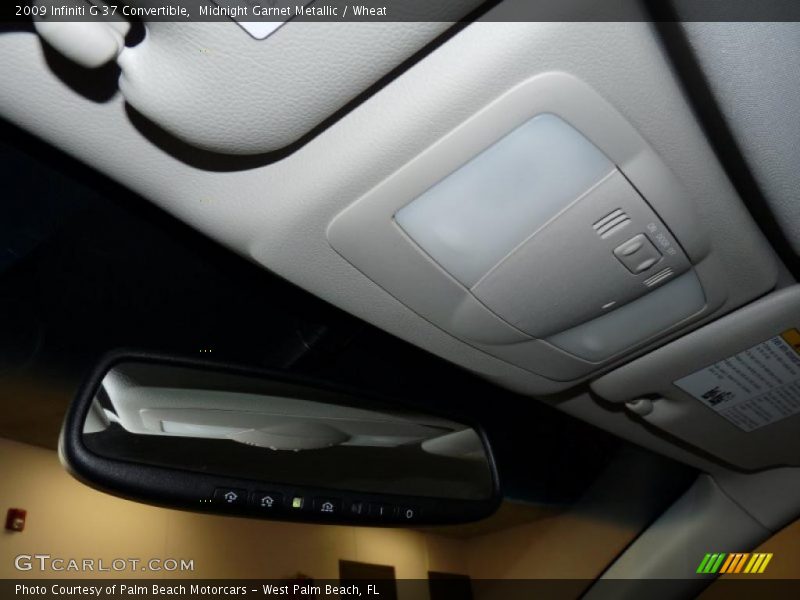 Midnight Garnet Metallic / Wheat 2009 Infiniti G 37 Convertible