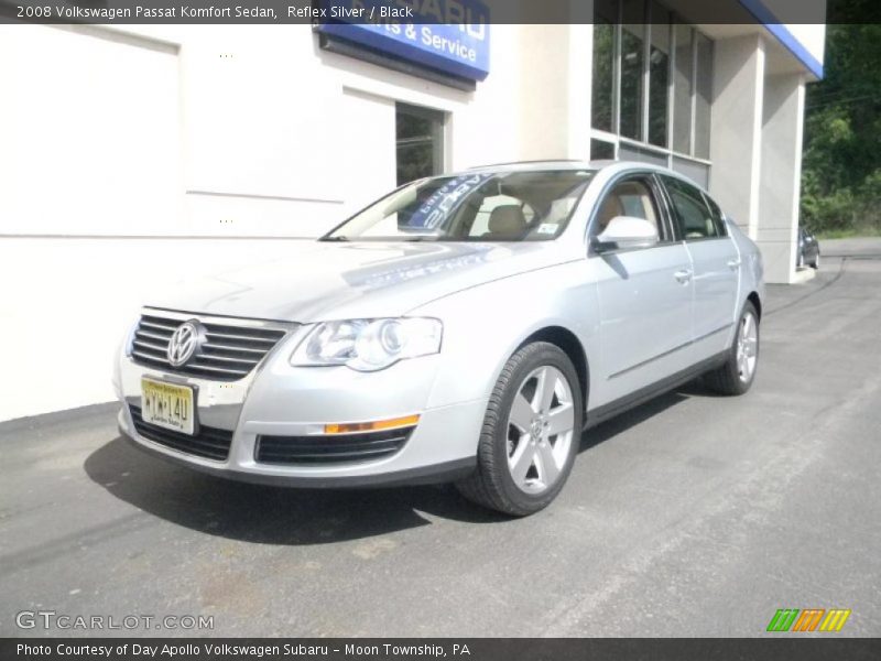 Reflex Silver / Black 2008 Volkswagen Passat Komfort Sedan