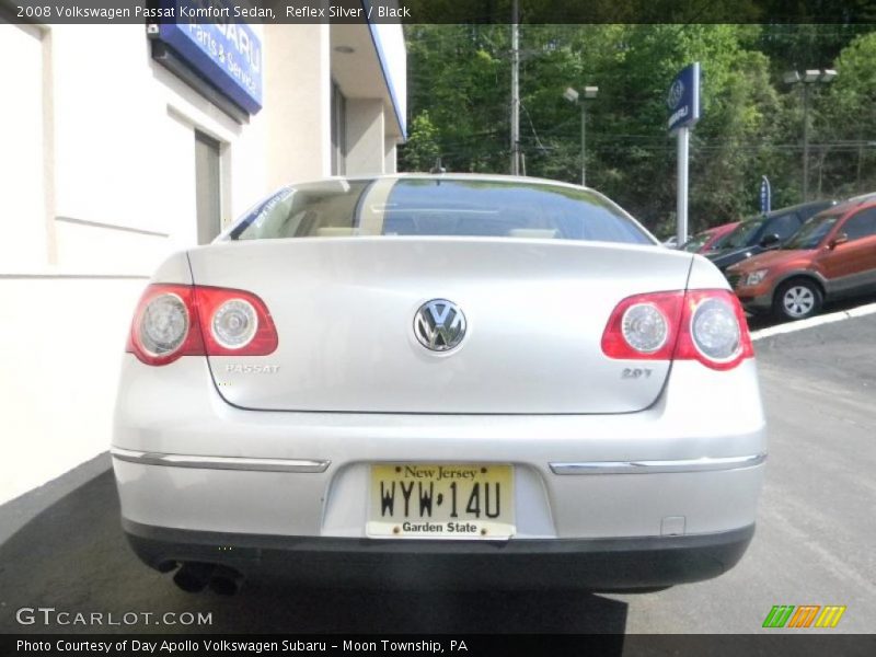 Reflex Silver / Black 2008 Volkswagen Passat Komfort Sedan