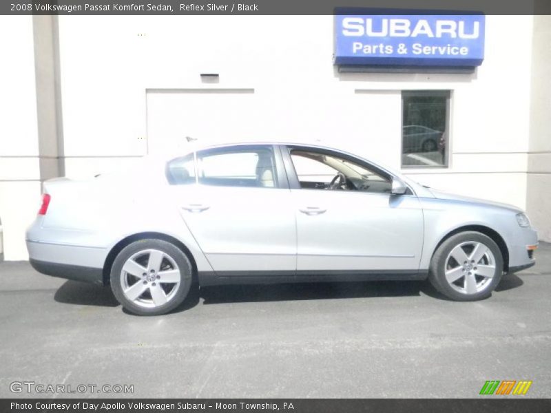 Reflex Silver / Black 2008 Volkswagen Passat Komfort Sedan