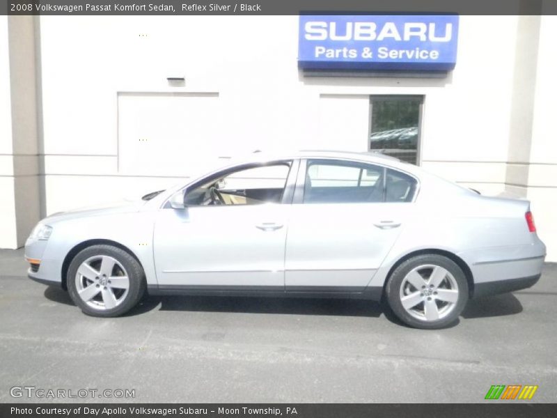 Reflex Silver / Black 2008 Volkswagen Passat Komfort Sedan