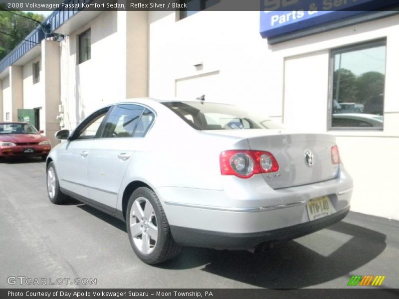 Reflex Silver / Black 2008 Volkswagen Passat Komfort Sedan