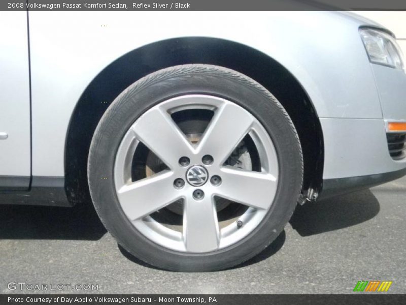 Reflex Silver / Black 2008 Volkswagen Passat Komfort Sedan