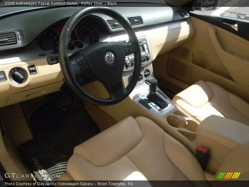 Reflex Silver / Black 2008 Volkswagen Passat Komfort Sedan