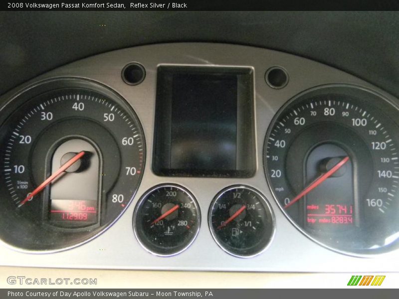 Reflex Silver / Black 2008 Volkswagen Passat Komfort Sedan