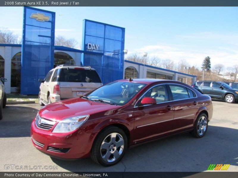 Red Jewel / Tan 2008 Saturn Aura XE 3.5
