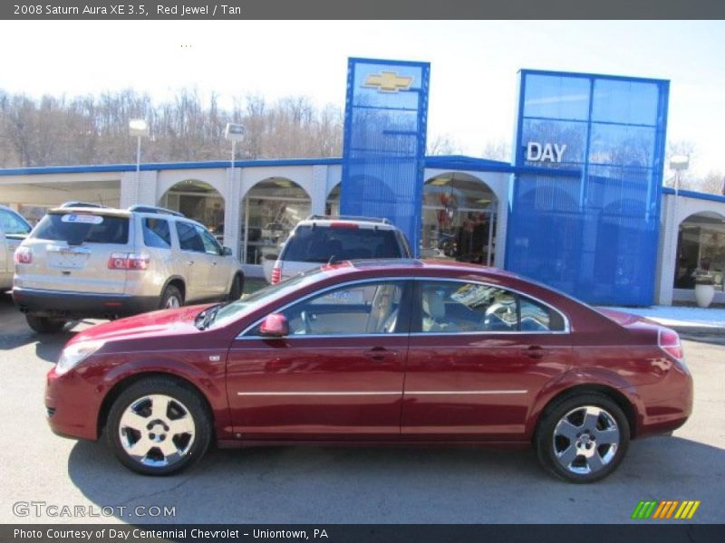 Red Jewel / Tan 2008 Saturn Aura XE 3.5