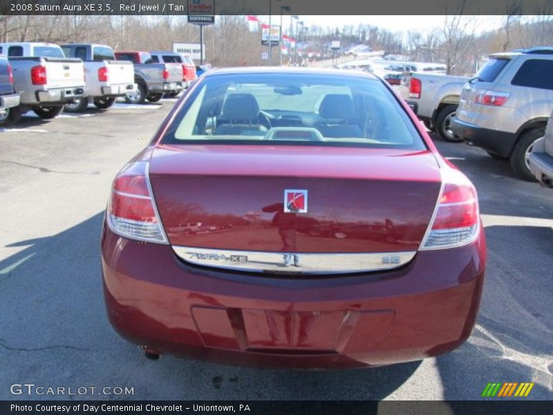 Red Jewel / Tan 2008 Saturn Aura XE 3.5