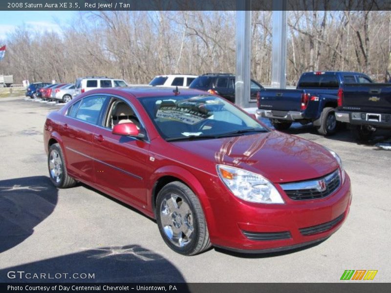 Red Jewel / Tan 2008 Saturn Aura XE 3.5