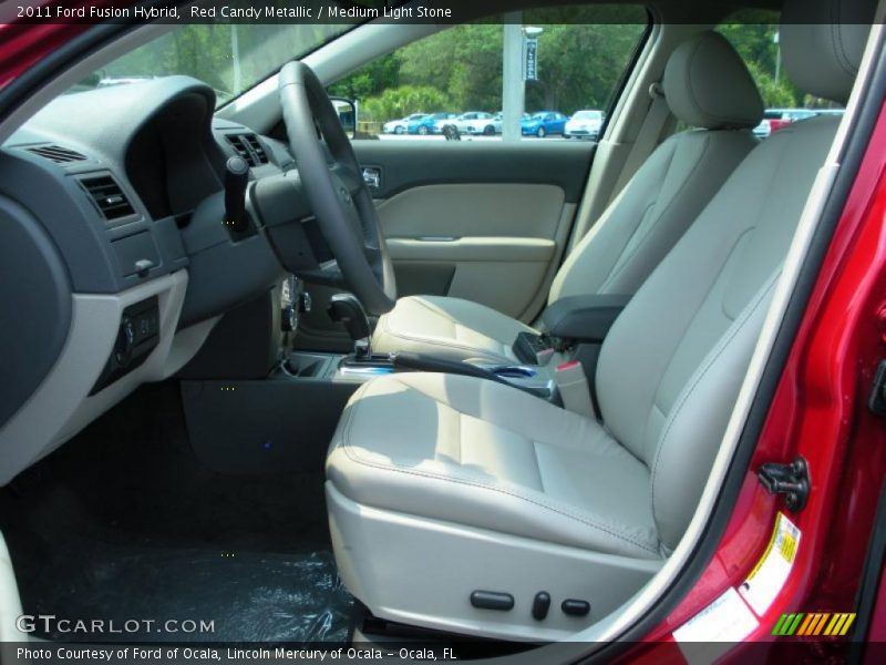  2011 Fusion Hybrid Medium Light Stone Interior