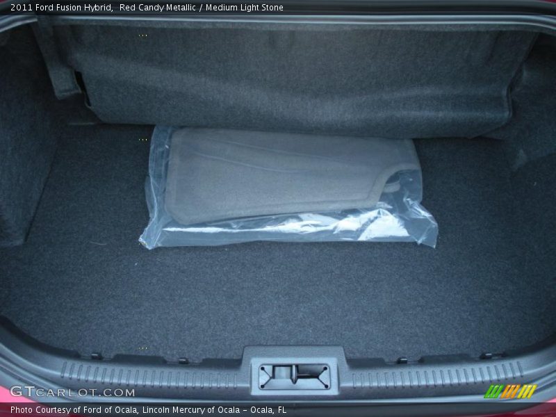 Red Candy Metallic / Medium Light Stone 2011 Ford Fusion Hybrid