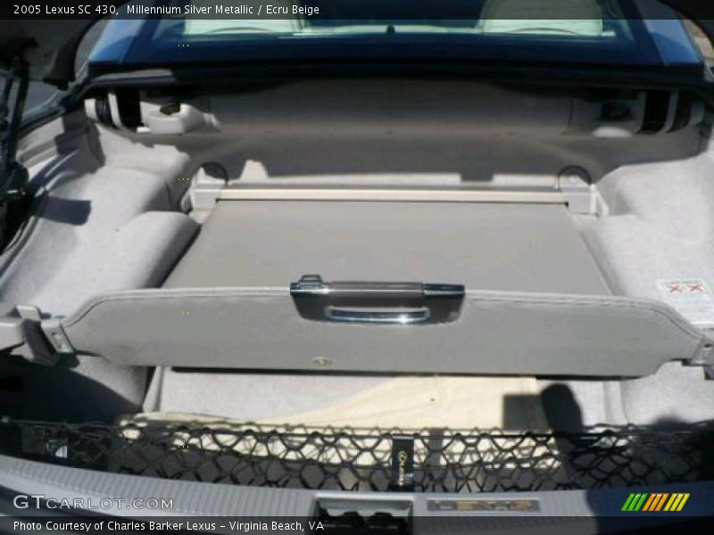 Millennium Silver Metallic / Ecru Beige 2005 Lexus SC 430