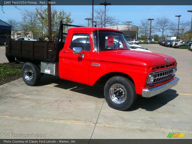 Red / Black 1965 Ford F250 Pickup