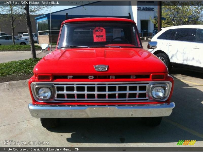 Red / Black 1965 Ford F250 Pickup