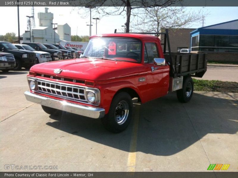 Red / Black 1965 Ford F250 Pickup