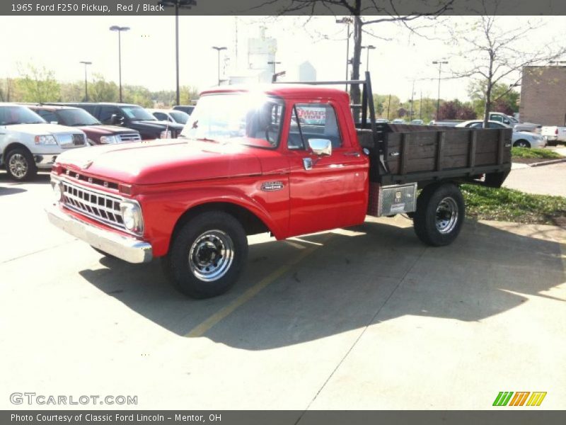 Red / Black 1965 Ford F250 Pickup