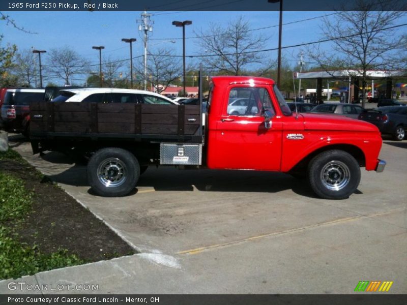 Red / Black 1965 Ford F250 Pickup