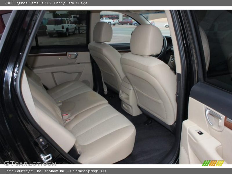 Ebony Black / Beige 2008 Hyundai Santa Fe GLS