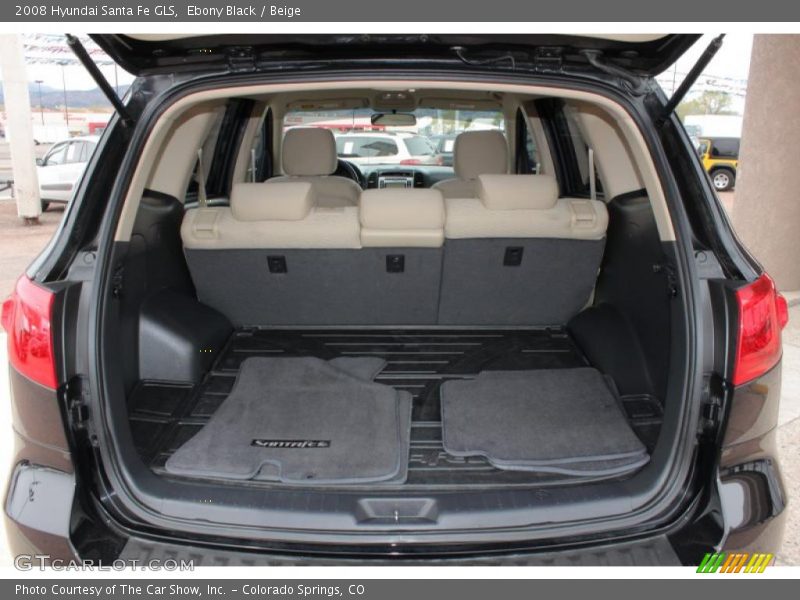 Ebony Black / Beige 2008 Hyundai Santa Fe GLS
