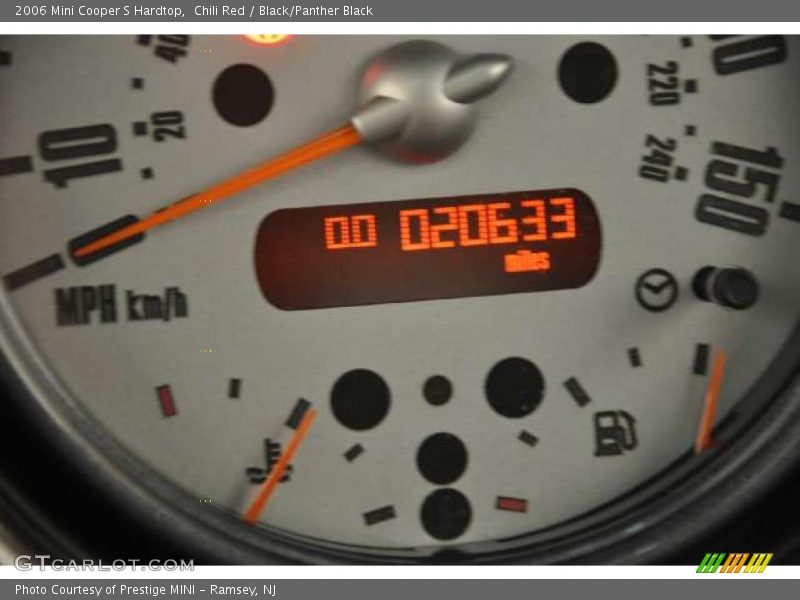 Chili Red / Black/Panther Black 2006 Mini Cooper S Hardtop