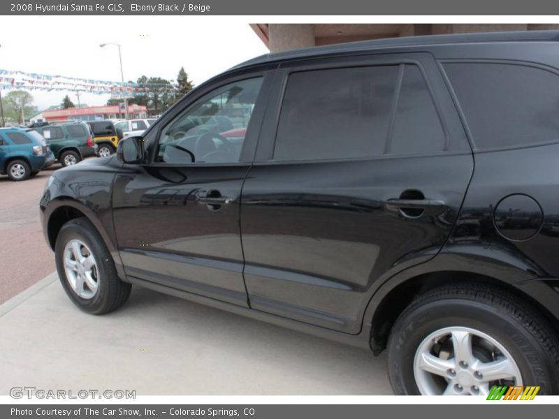 Ebony Black / Beige 2008 Hyundai Santa Fe GLS
