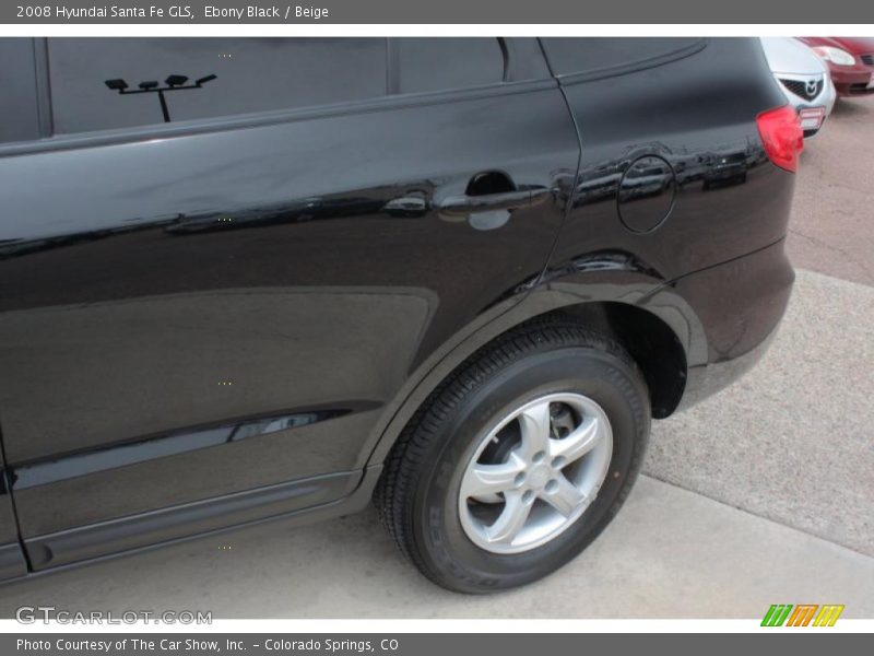 Ebony Black / Beige 2008 Hyundai Santa Fe GLS