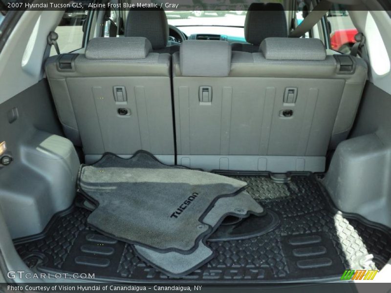 Alpine Frost Blue Metallic / Gray 2007 Hyundai Tucson GLS