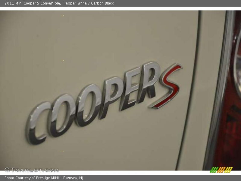 Pepper White / Carbon Black 2011 Mini Cooper S Convertible
