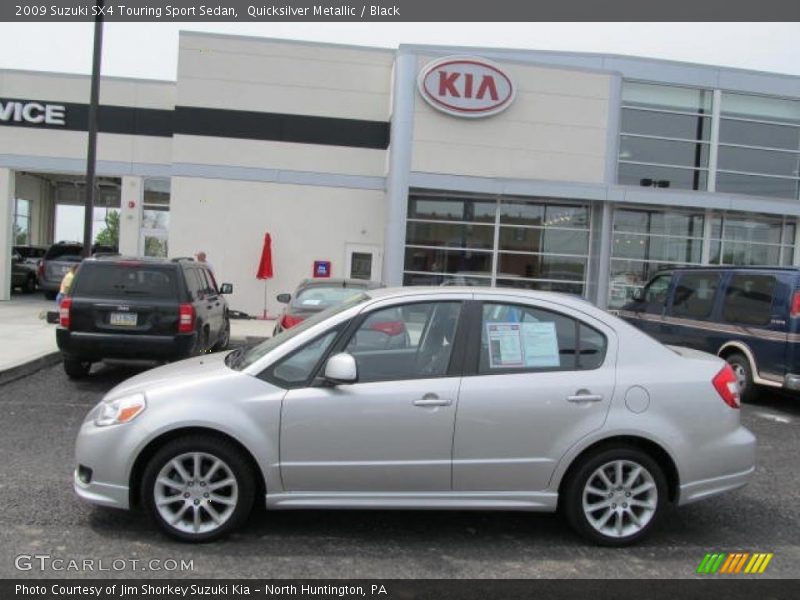 Quicksilver Metallic / Black 2009 Suzuki SX4 Touring Sport Sedan