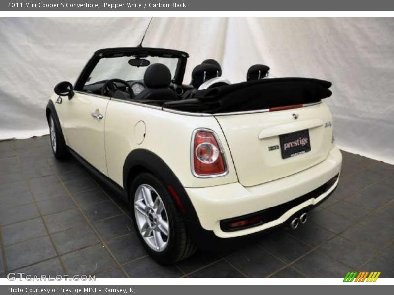 Pepper White / Carbon Black 2011 Mini Cooper S Convertible