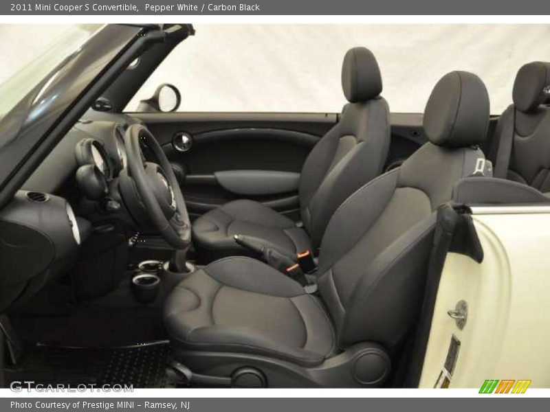 Pepper White / Carbon Black 2011 Mini Cooper S Convertible
