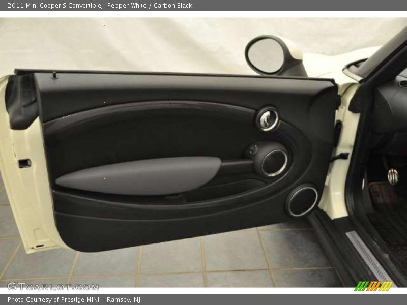 Pepper White / Carbon Black 2011 Mini Cooper S Convertible
