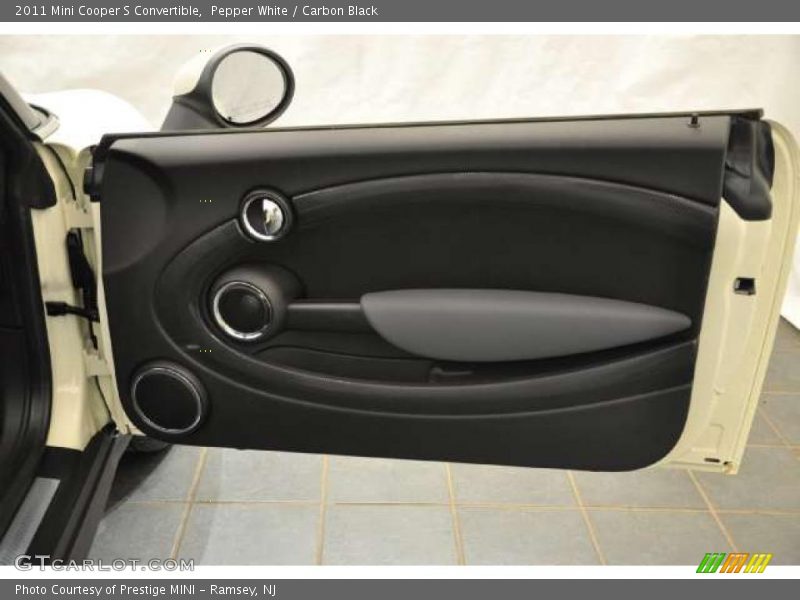 Pepper White / Carbon Black 2011 Mini Cooper S Convertible