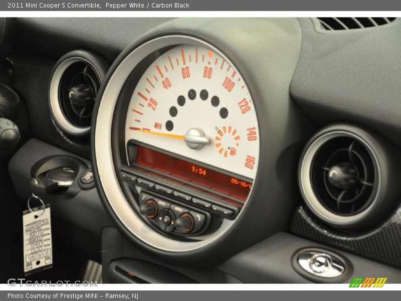 Pepper White / Carbon Black 2011 Mini Cooper S Convertible