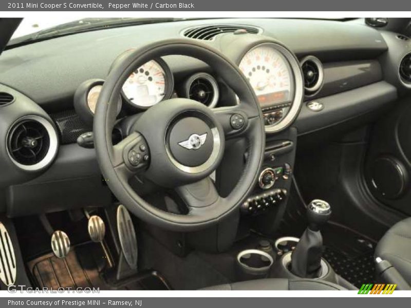 Pepper White / Carbon Black 2011 Mini Cooper S Convertible