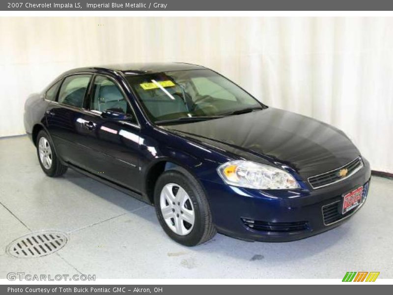 Imperial Blue Metallic / Gray 2007 Chevrolet Impala LS