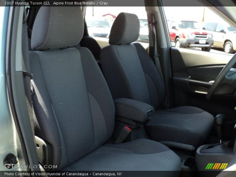 Alpine Frost Blue Metallic / Gray 2007 Hyundai Tucson GLS
