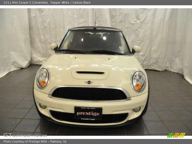 Pepper White / Carbon Black 2011 Mini Cooper S Convertible