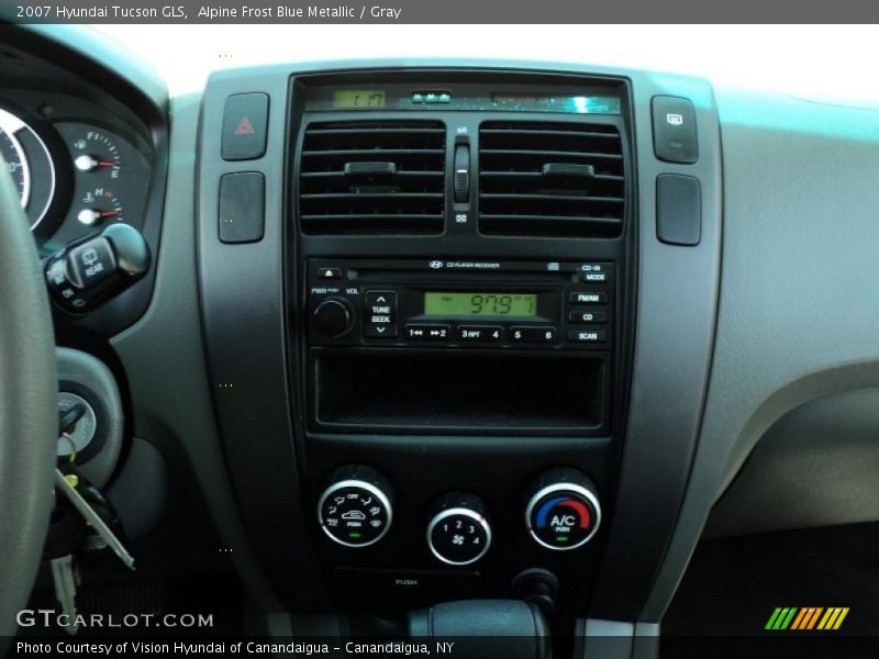 Alpine Frost Blue Metallic / Gray 2007 Hyundai Tucson GLS