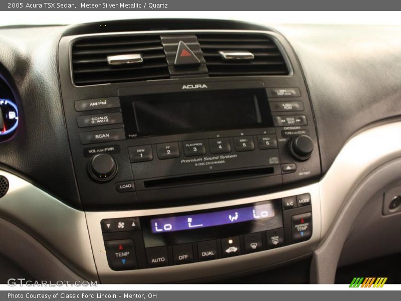 Controls of 2005 TSX Sedan