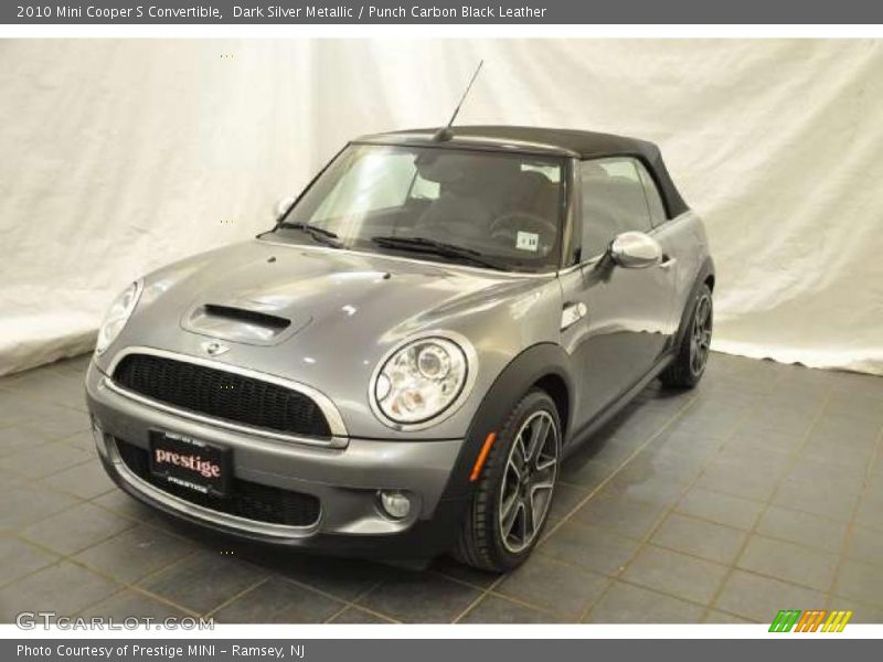 Dark Silver Metallic / Punch Carbon Black Leather 2010 Mini Cooper S Convertible